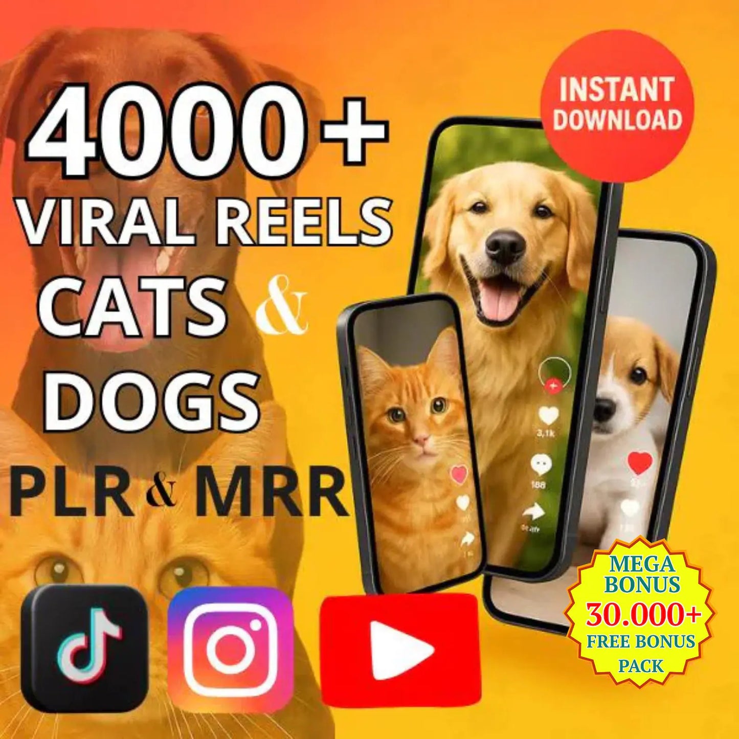Viral Dog & Cat Reels: 4000+ Faceless Pet Videos