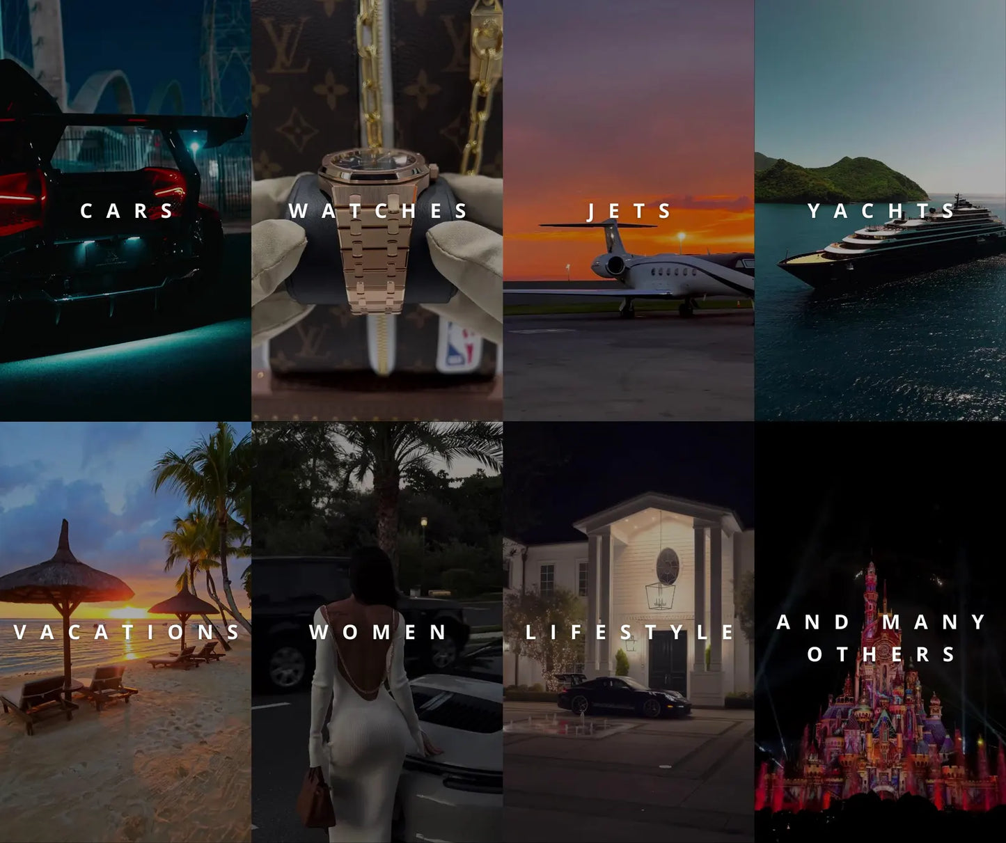 15.000+ Viral Luxury Rich Lifestyle Videos Reels, Cars, Yacht, Plane, Millionaire, TikTok, Instagram, YouTube, Digital Marketing, MRR, PLR