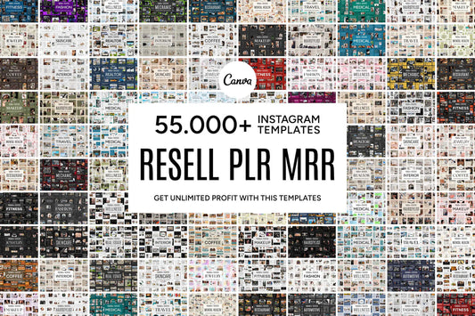 55,000+ Instagram Templates (PLR/MRR)