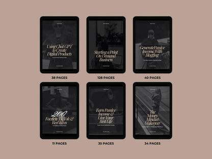 Passive Income eBook Bundle: MRR Resell Rights + Faceless Photos (Digital Download)