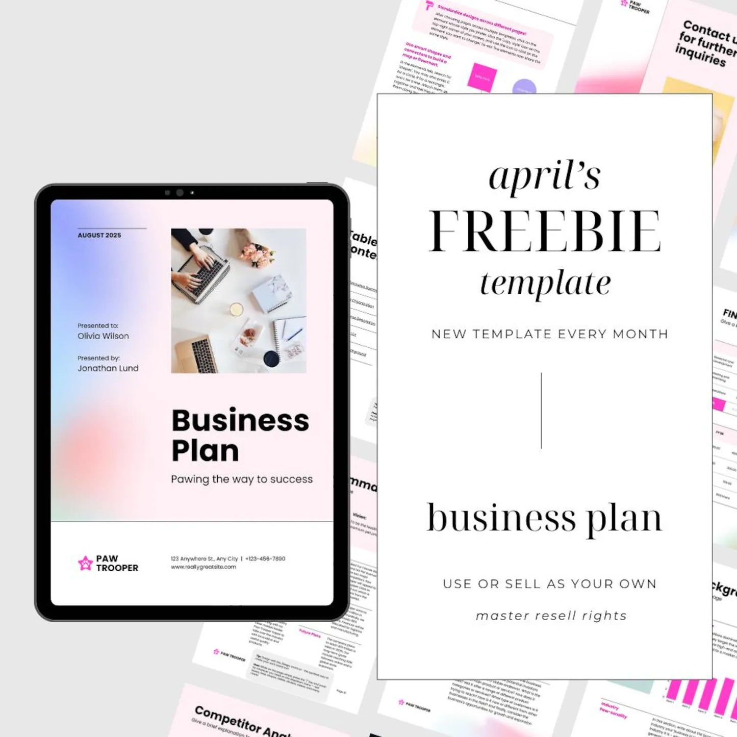 FREE Canva Template with Master Resell Rights | PLR Digital Product | Editable Social Media & Planner Kit